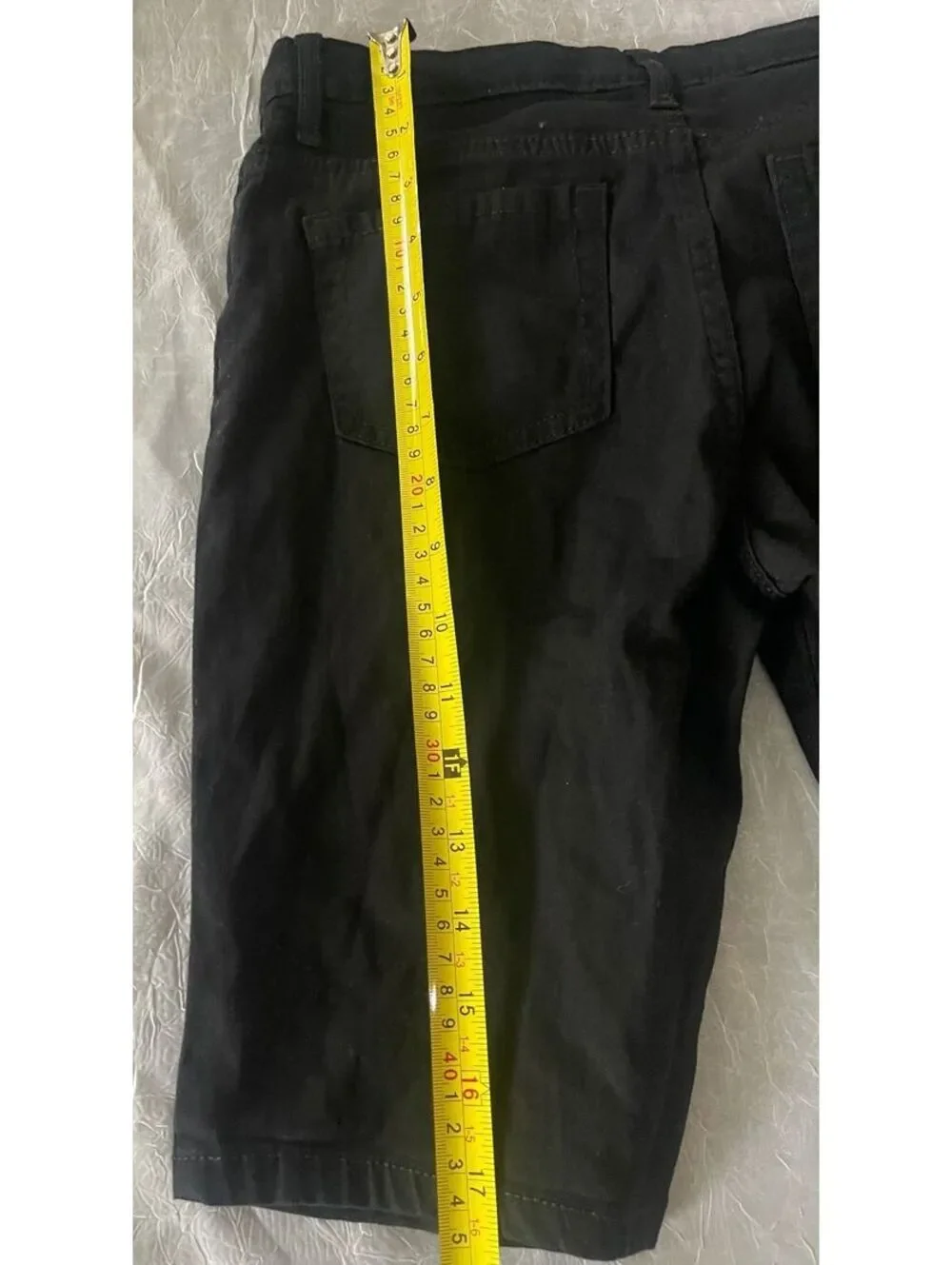 The Children's Place Girls Black Chino Uniform Bermuda Shorts – Size 12
